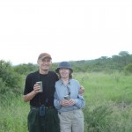 Na Safari v JAR se svou ženou Hanou, 2004