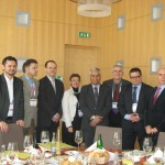 S budoucím prezidentem Světové psychiatrické společnosti prof. Dinishem Bhugrou a prezidenty psychiatrických společností, Praha 2011